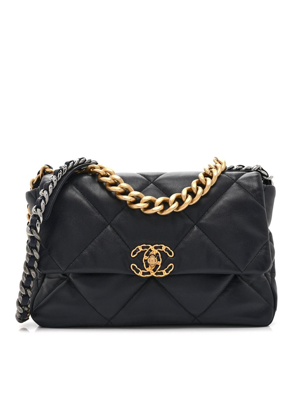 Lambskin Quilted Large Chanel 19 Flap #330503C40B